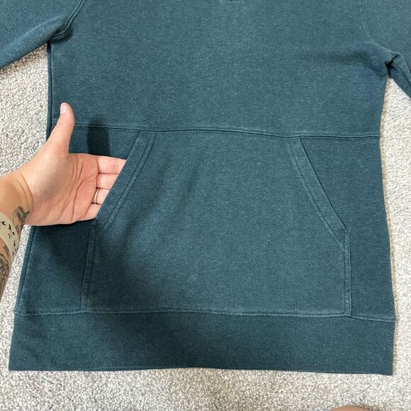 Wild Rye Hoodie Womens 4 Green Sherpa Lined Hood Snap Placket Thumbholes Casual - Picture 4 of 12